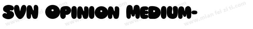 SVN Opinion Medium字体转换
